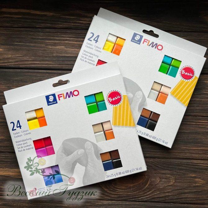 Набір полімерної глини Fimo “Basic”, 24 кольори