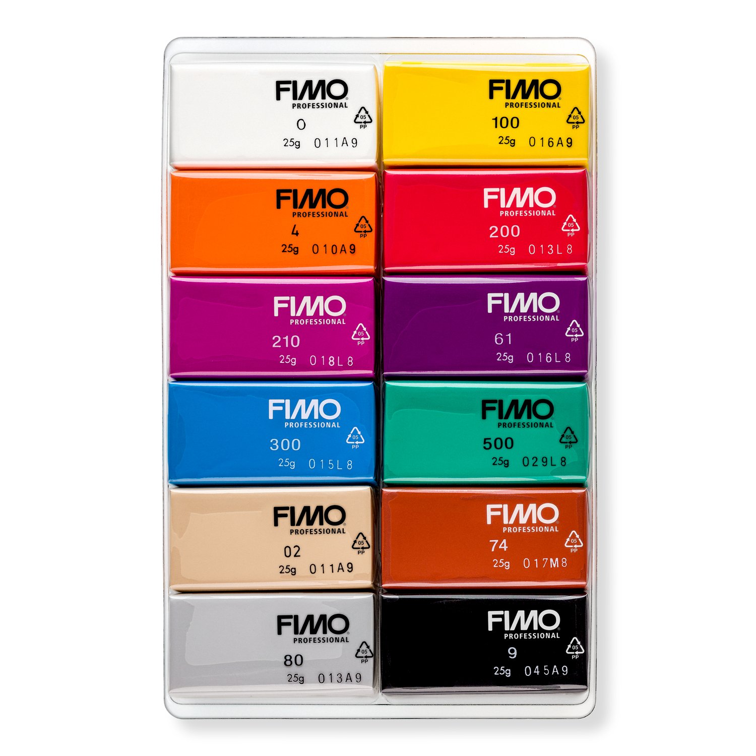 Набір полімерної глини Fimo “professional”, 12 кольорів - Зображення 2